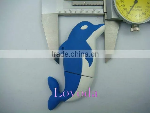 dolphin shaped USB Flash Memory / PVC USB Flash drive / 3D usb stick LFN-203