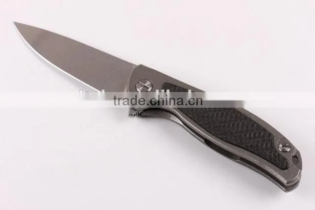 OEM carbon handle folding knife with D2 blades