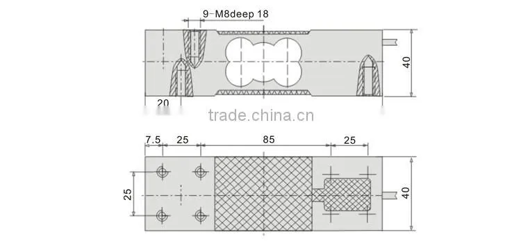 GPB149 100kg Analog output weighing sensor load cell