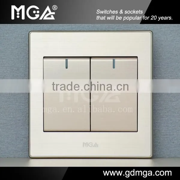 MGA Q7L Series Q-K02A 2 Gang Switch