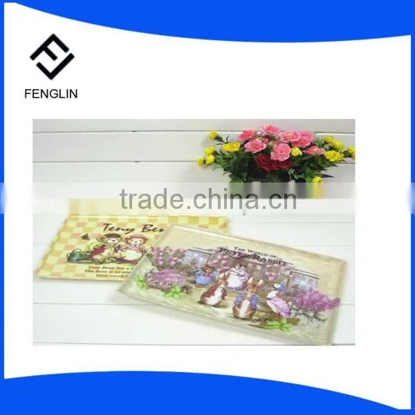 China factory wholesale melamine square plastic tea tray