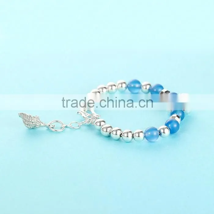2016 Fashionable India Design 925 Silver Fitness Bracelet