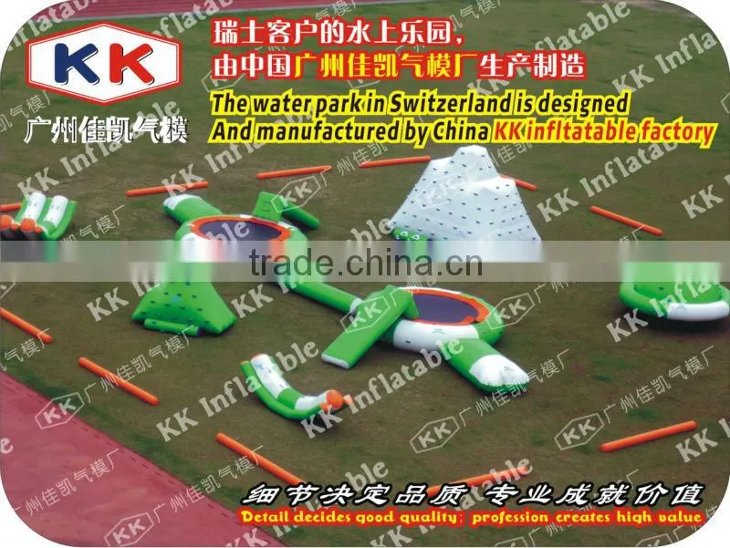 Inflatable floating water slide,inflatable water sport