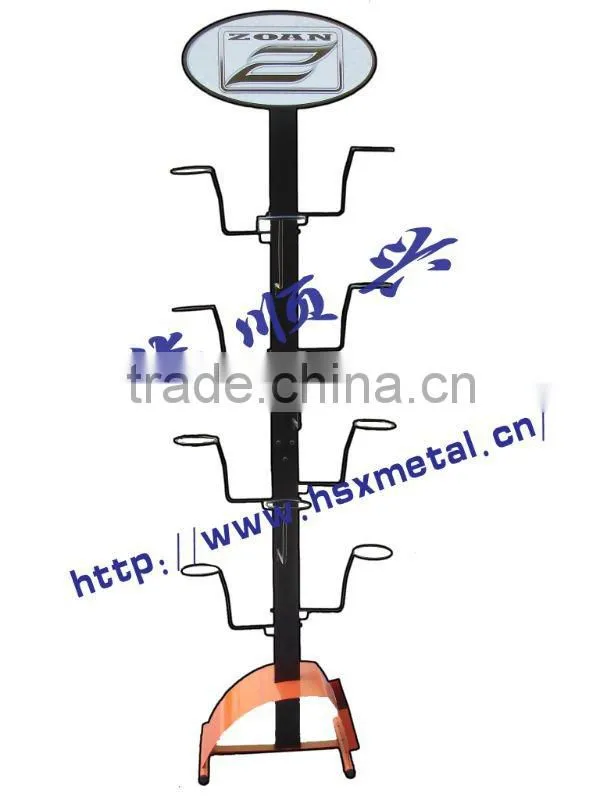 Fashionable ,firm and metal motorcycle helmet/hat/cap display rack with hook