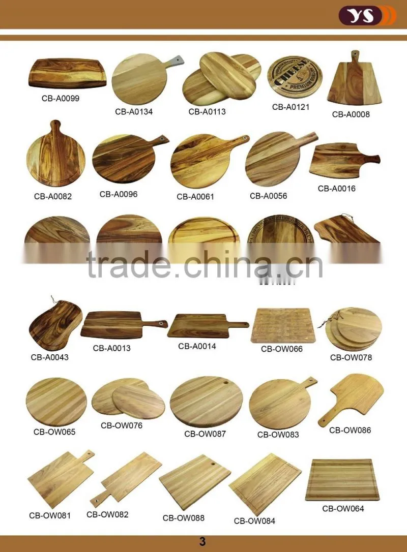 New design acacia wood chopping block