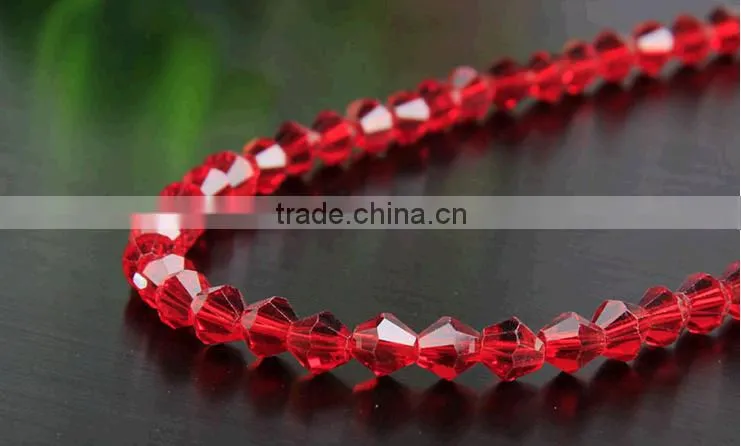 2016 fashion beading clear crystal top quality bicone crystal beads