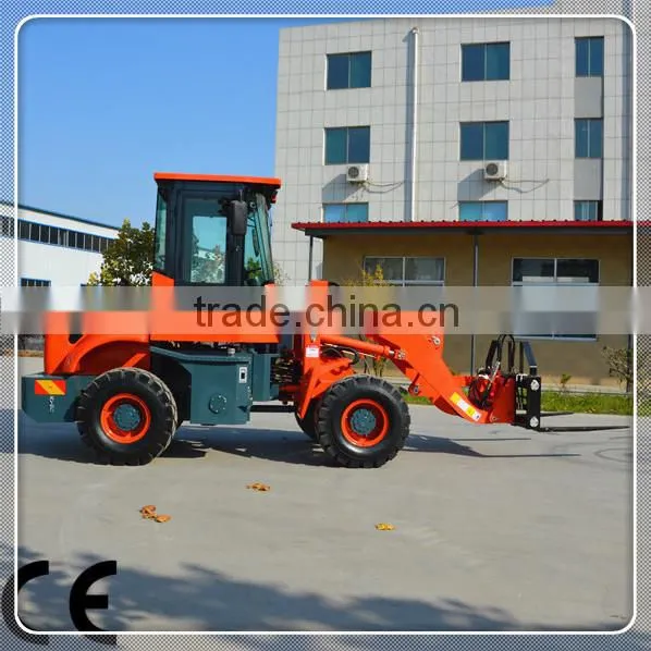 4 wheel drive small chinese wheel loader TY18 with sand spreader