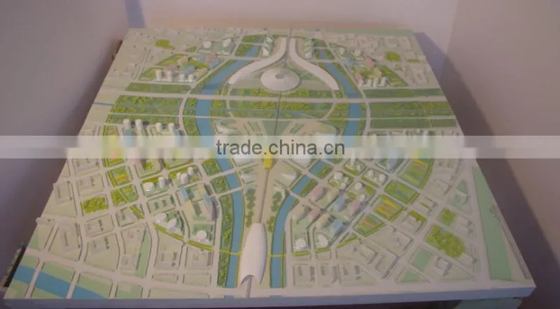Scale 1/1000 City Programming Project Architectural Model Design