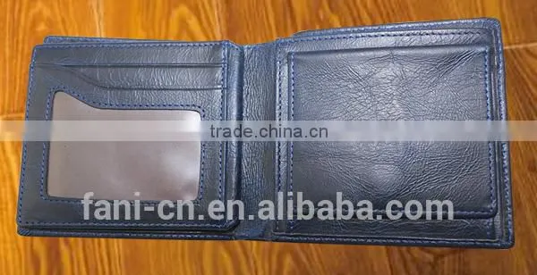 Three design multiple card holder mens leather wallets with coin pocket for boys