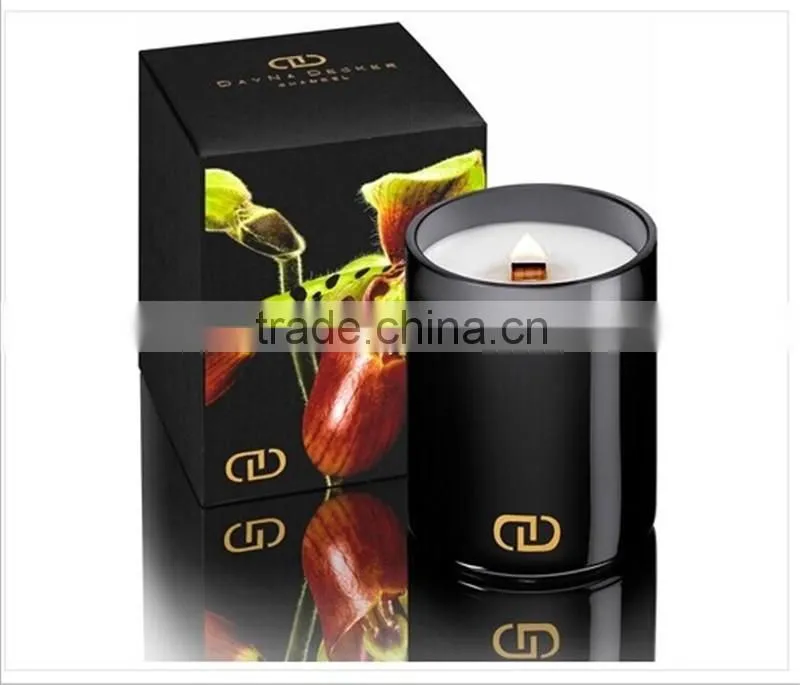 China factory custom luxury printed candle holder gift packaging box custom logo printed candle paper box gift