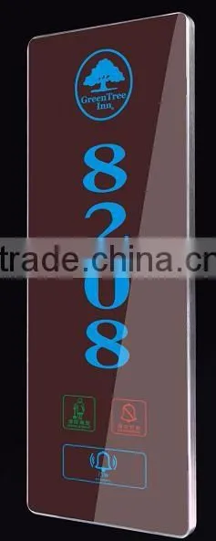 Hotel electronic doorplate with touch screen house door plate