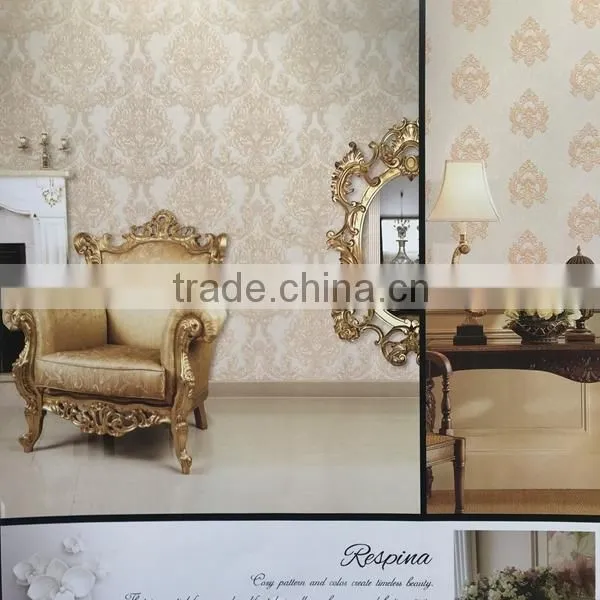 Top quality nice design vinyl wallpaper factory price