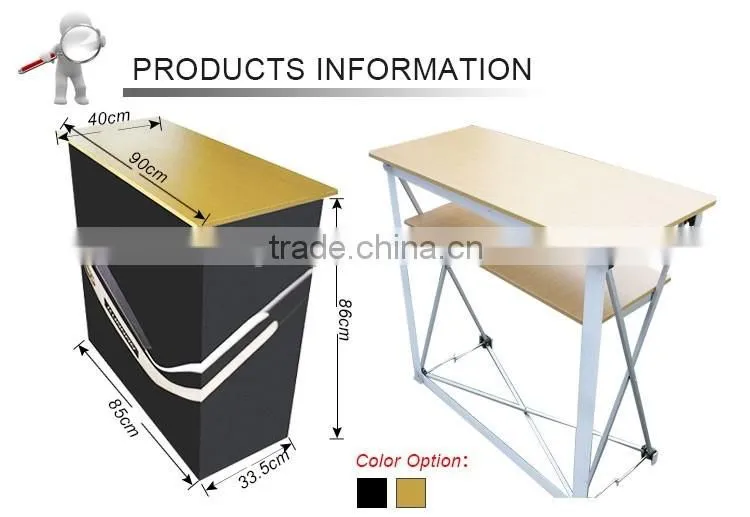 portable pop up fabric counter