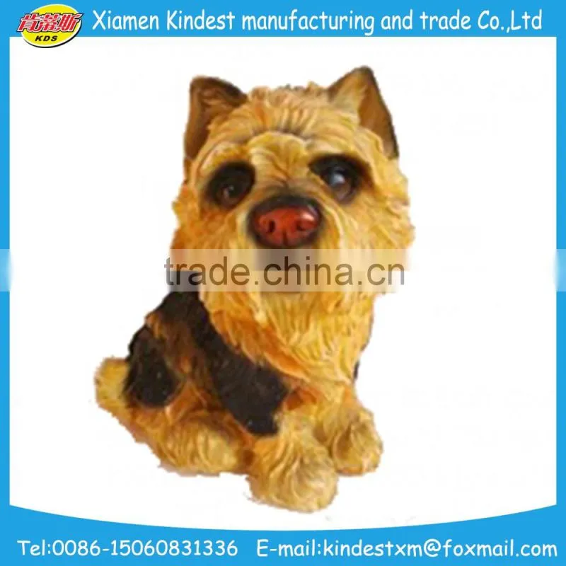 handmade ceramic Happy little dog figurines resin craft