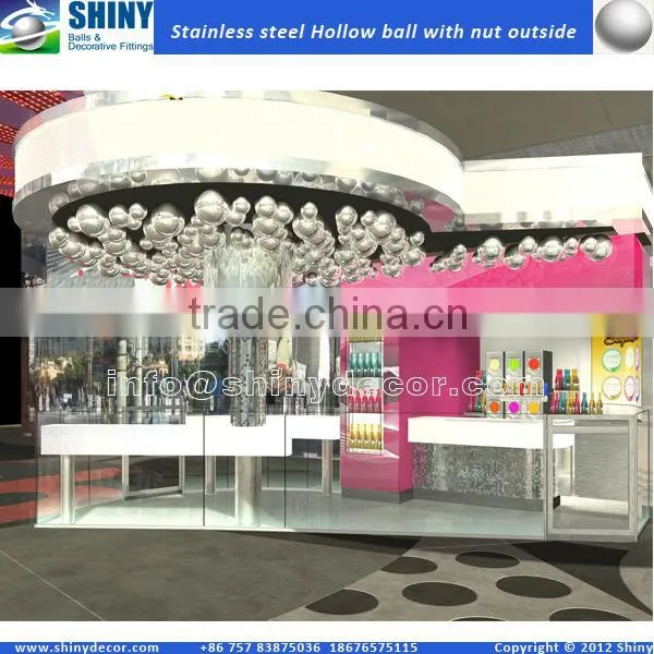 stainless steel hollow ball with nut