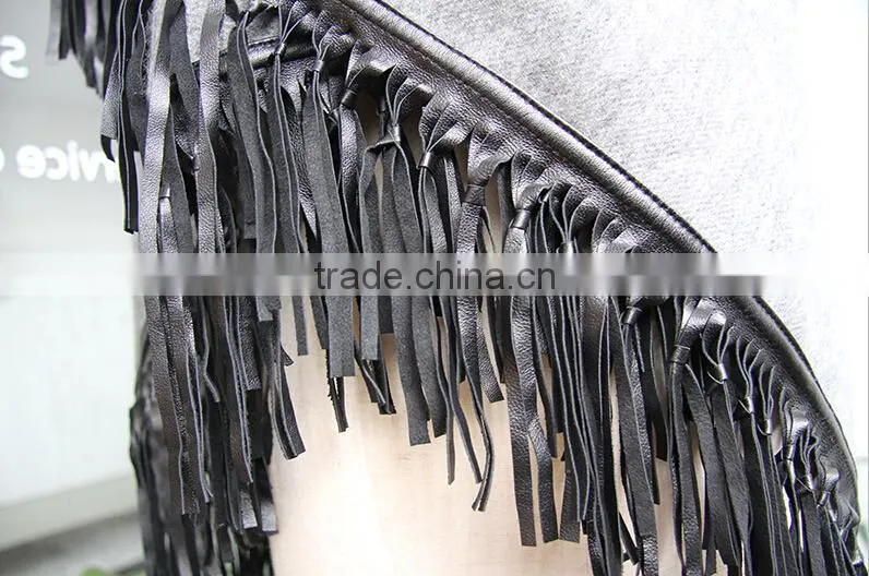 Fringe Hem Custom Winter Pashmina 100% Cashmere Triangle Scarf