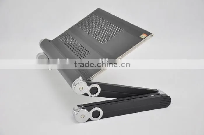 Multifunctional folding comfortable portable laptop stand with mouse pad