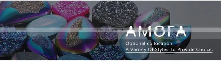 New Arrival Jewellery Druzy Silver Necklace Chain