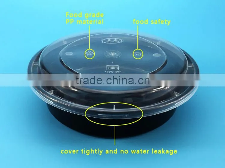 Disposable plastic take away food containers microwavable food container