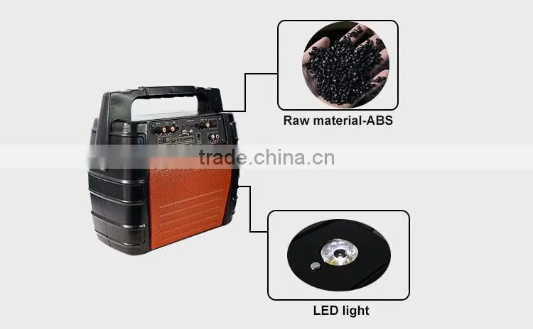 Single 6.5 inch Sound System 2.0 Active Speaker PA Speaker with Rechargable Battery
