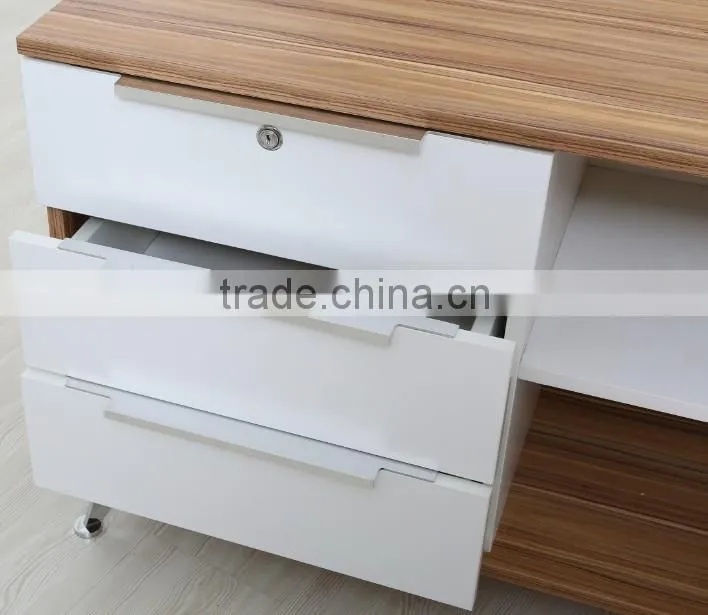 2014 High end L shaped wood executive table | manager table -ED01