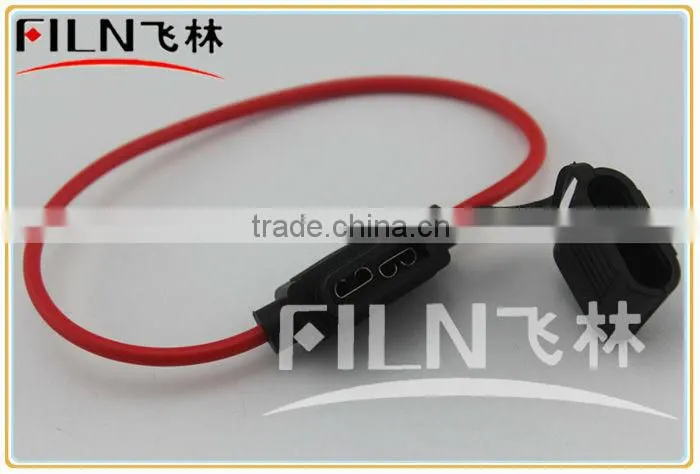 small black rubber 20A in line bakelite fuse holder 250VAC