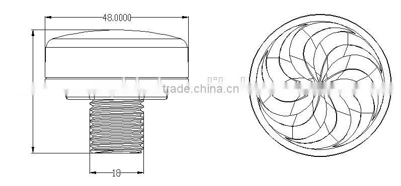 48mm turbo dmx dot for ceiling nightclub decoration use artnet to pixel controller