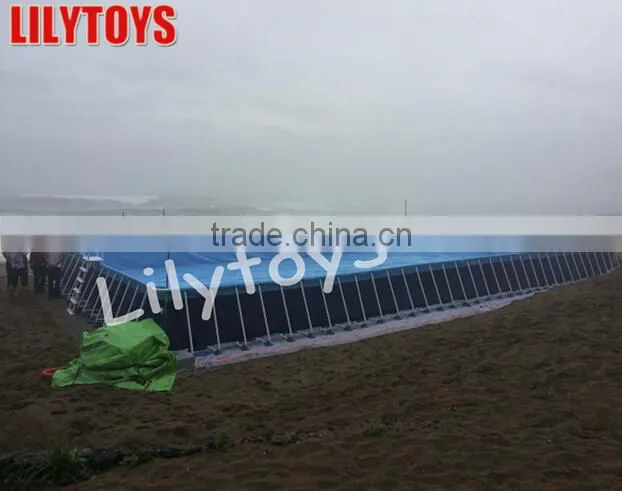 Inflatable amusement park/hot steel pools for sale/inflatable frame pool