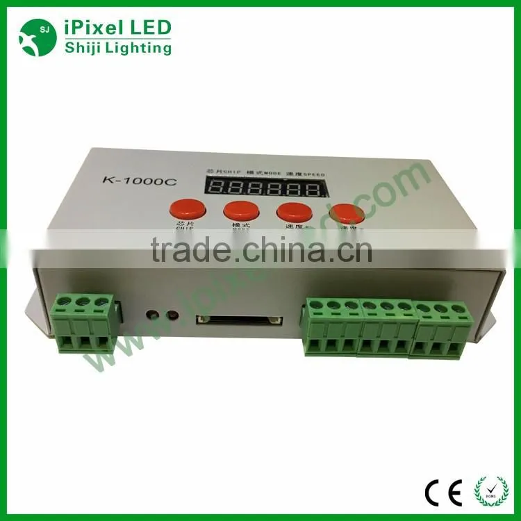 the lasted sd card led controller K-1000C full color ws2811, ws2801 dmx512