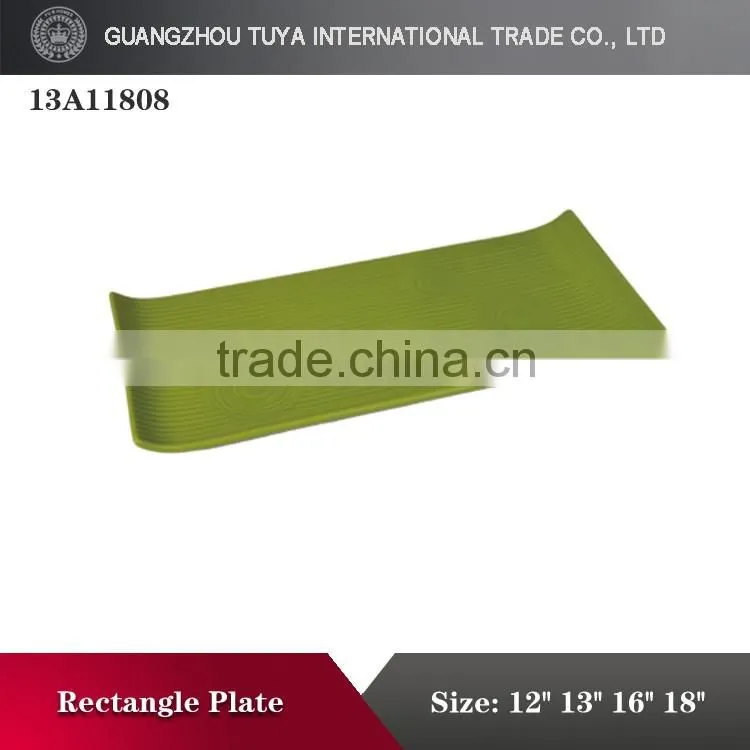 Simple design, different colors of planar rectangular ceramic plate