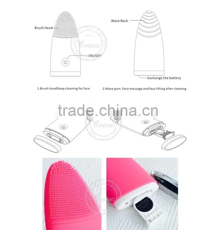 Handheld Ultrasound electric facial brush Face Lifting