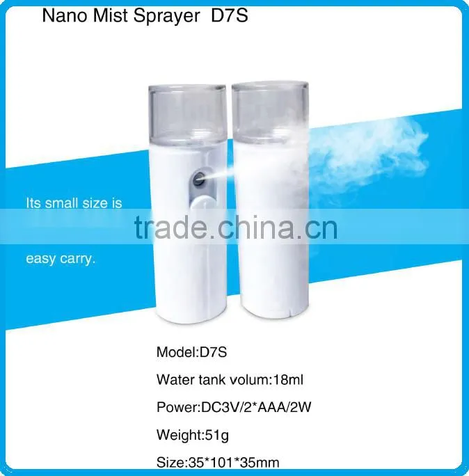 Mini Electric Facial Mister Nano Mist Sprayer D7S,Facial Mister