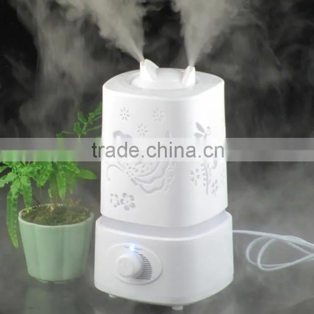Two Nozzles 1.5L Air Humidifier Portable Ultrasonic humidifier electric aroma diffuser air humidifier nebulizer