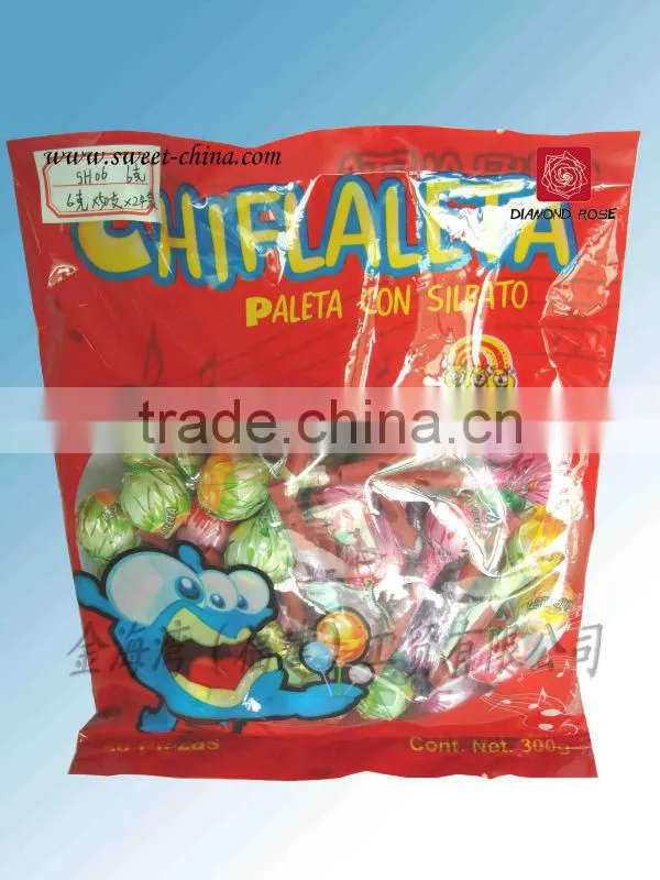 Watermelon lollipop candy