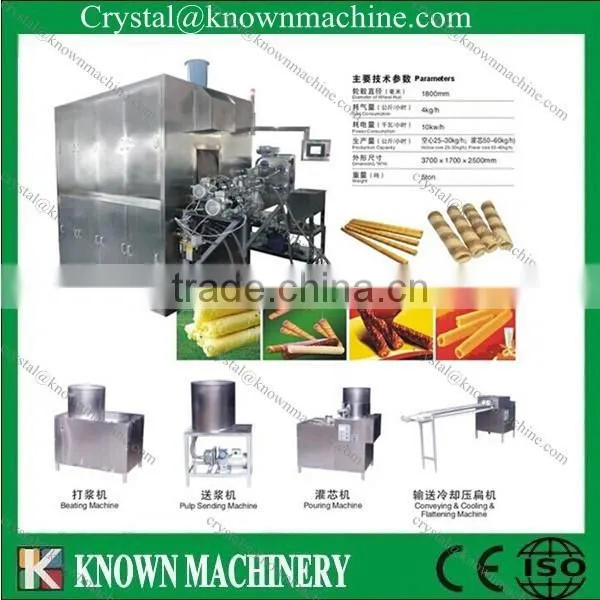 Automatic Creaming-filling egg roll wafer machine