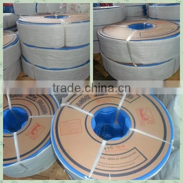 blue color lay flat water hose