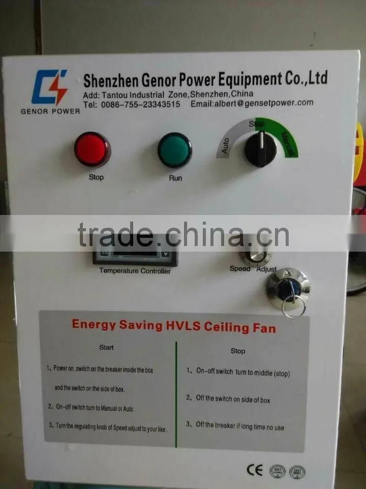 20ft Low Speed Energy Saving Big Diameter Ceiling Fan for Athletic Facilities