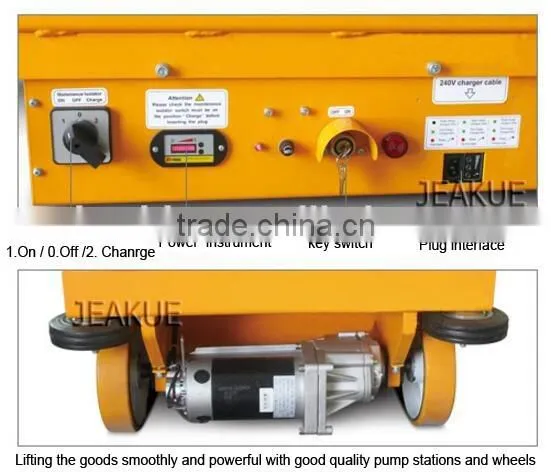 Scissor Electric lifting aerial platform lift table