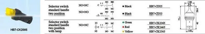 HEIGHT PUSH BUTTON SWITCH/SELECTOR PUSH BUTTON SWITCH WITH HIGH QUALITY