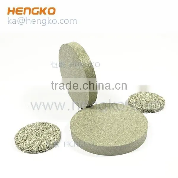 stainless steel 316 perforated Sintered metal filter disc 5 micron