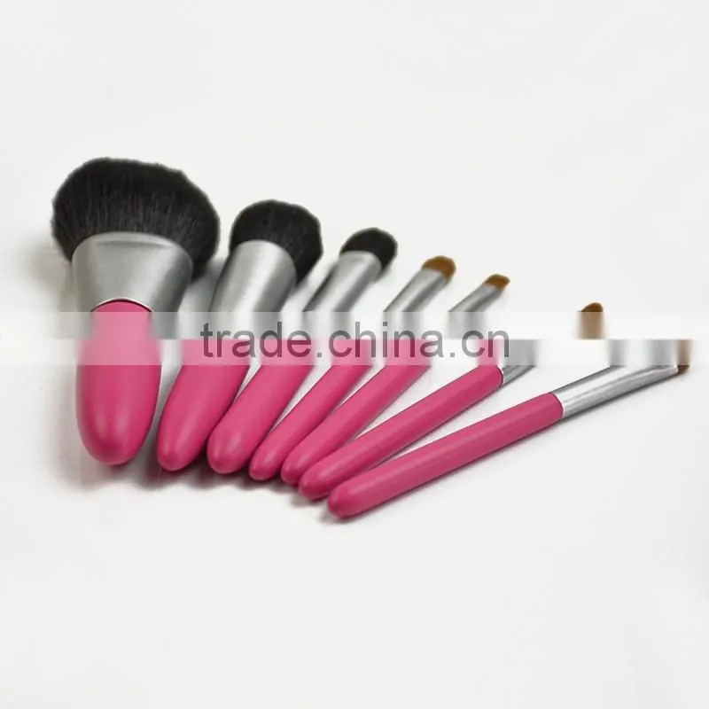 Factory OEM Different types of makeup brushes 6pcs top quatity with goat hair