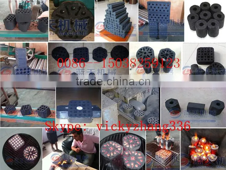 Popular hookah wood charcoal making machine
