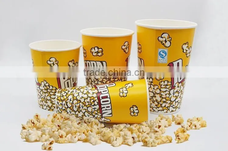 Food Grade Take Out Paper Popcorn Cups