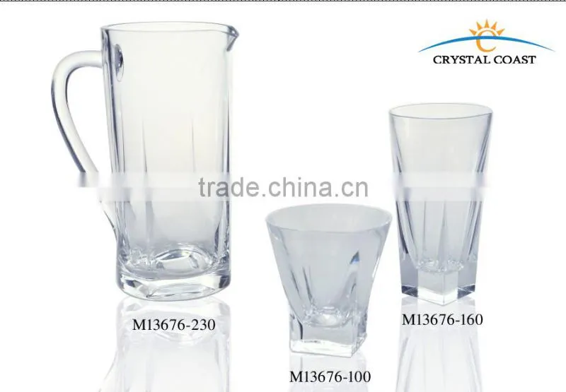 7pcs crystal glass jar wholesale corona beer mexican wine glass beer glass