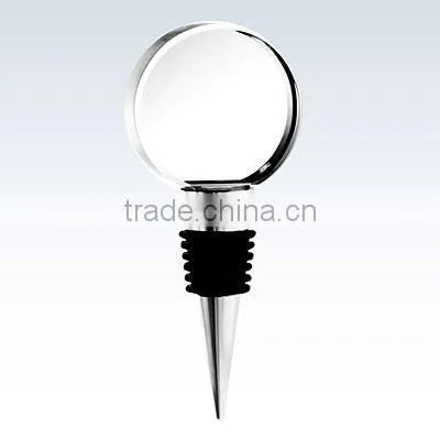 laser snowflake crystal wine stopper