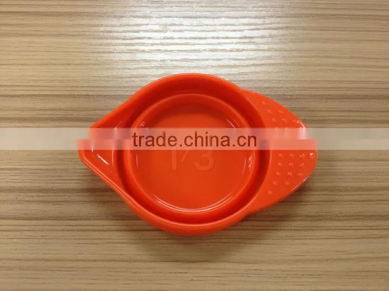 1L,1/2L,1/3L,1/4L Volume Silicone Measuring Cup