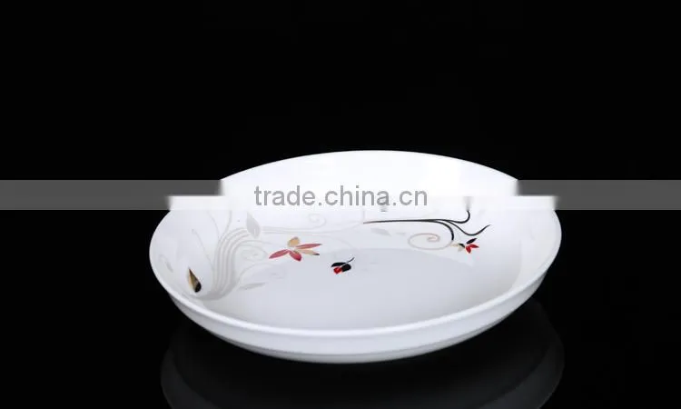 KC-2913 Haonai decal ceramic dinner plate
