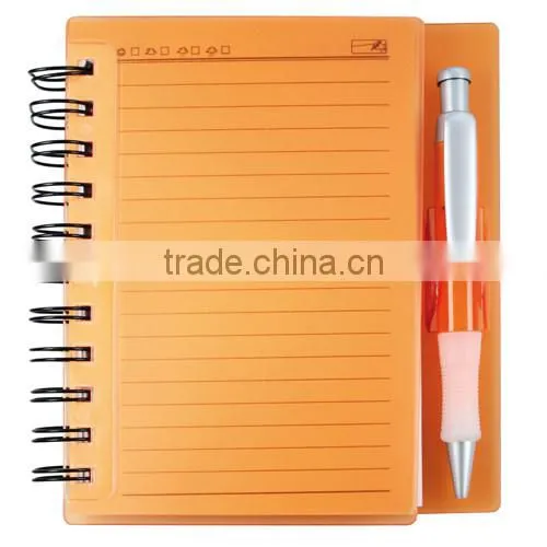 Notebook lined sheets notebook with pen