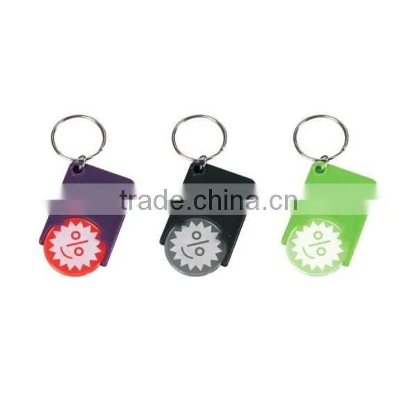 Plastic promotion key chain custom