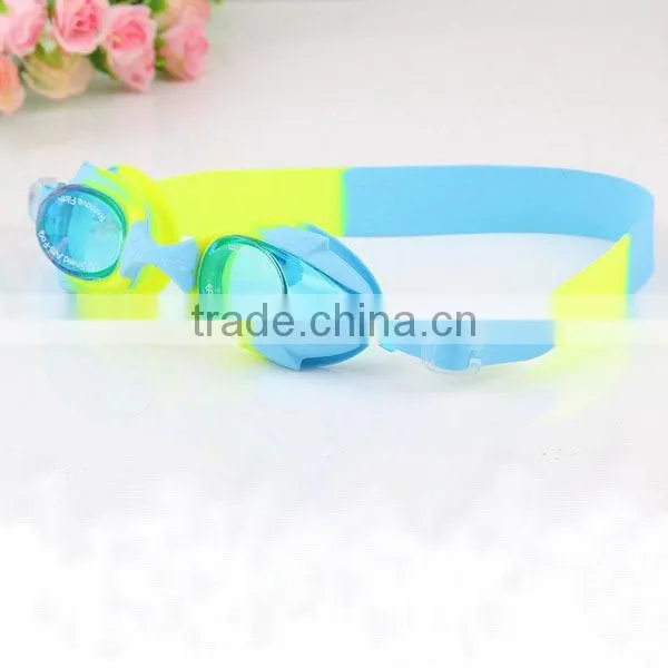 High quality cartoon design waterproof kids silicone swimming goggle